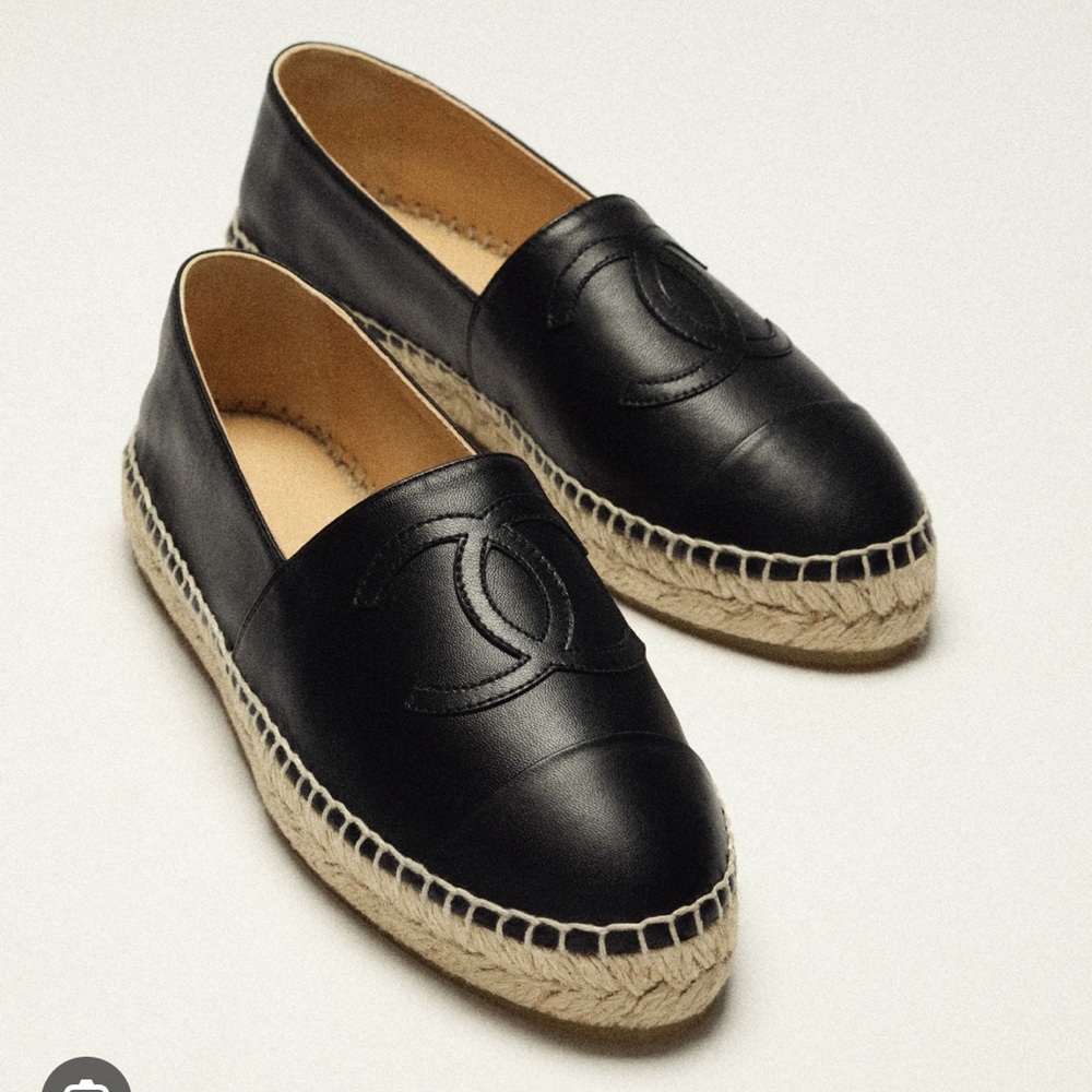 Chanel Leather Espadrilles